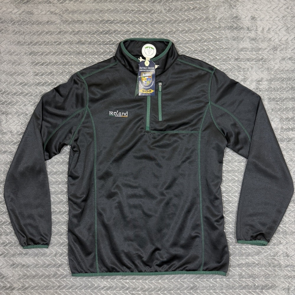 Retro Irish Collection Ireland Quarter Zip Men 2XL Nylon Long Sleeve